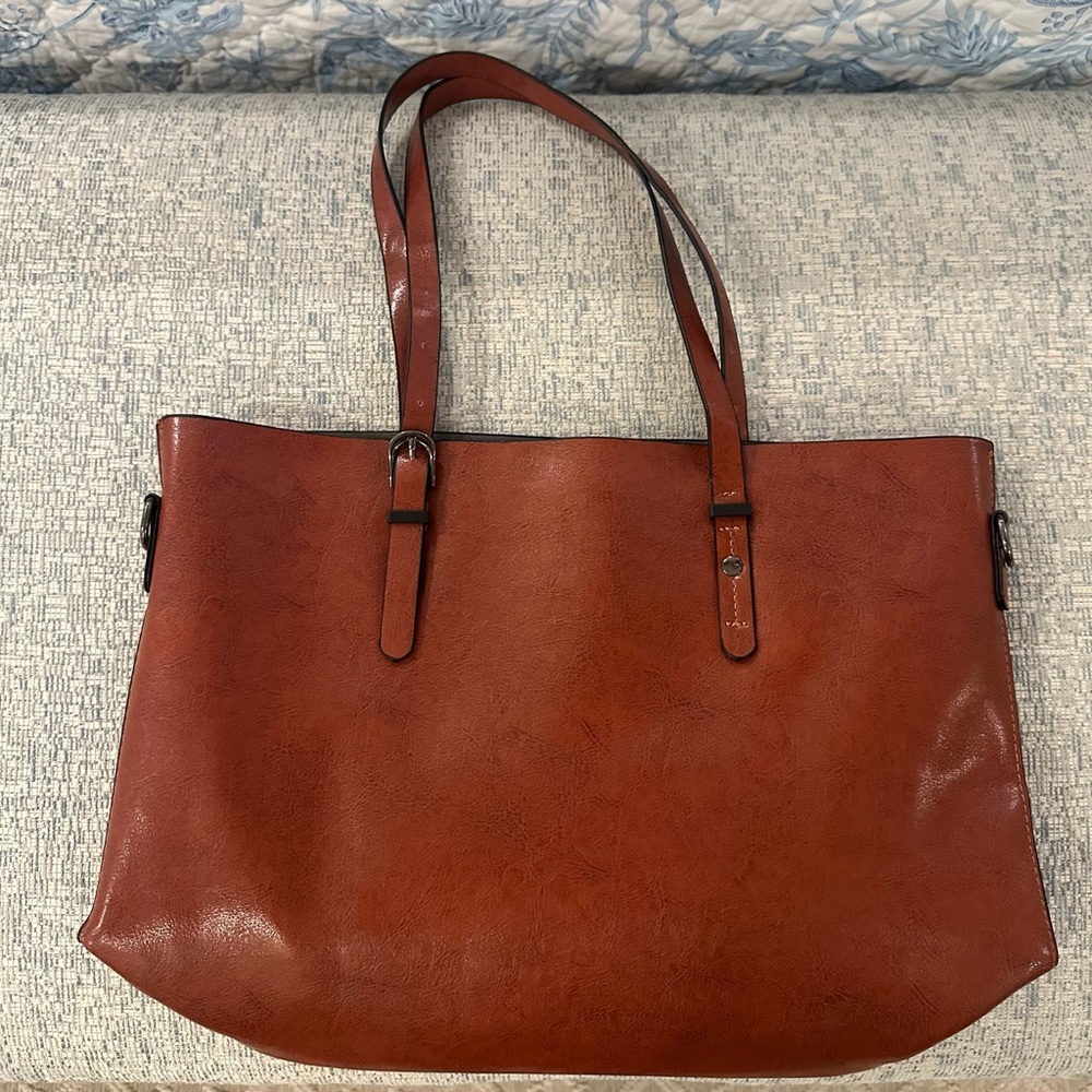 Elegant Handmade Brown Leather Tote Bag